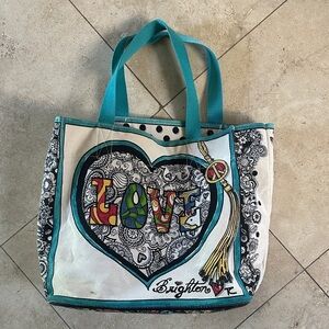 Brighton 50th Anniversary “Summer of Love” Tote Bag • Gigantic! EUC